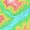 Mappa topografica Malé, altitudine, rilievo