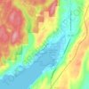 Mappa topografica Belfair, altitudine, rilievo