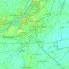 Mappa topografica Guastalla, altitudine, rilievo