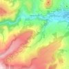 Mappa topografica Saint-Floret, altitudine, rilievo