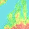 Mappa topografica Acme Township, altitudine, rilievo