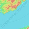Mappa topografica Листвянское городское поселение, altitudine, rilievo