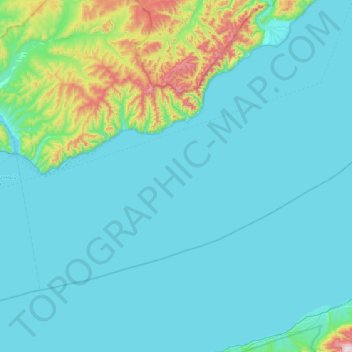 Mappa topografica Листвянское городское поселение, altitudine, rilievo