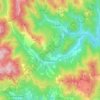 Mappa topografica Posina, altitudine, rilievo