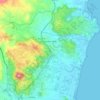 Mappa topografica Bari Sardo, altitudine, rilievo