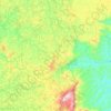 Mappa topografica Santa Rita de Ibitipoca, altitudine, rilievo