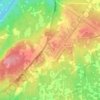 Mappa topografica Halifax Stanfield International Airport, altitudine, rilievo