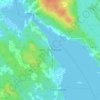 Mappa topografica Port Clyde, altitudine, rilievo