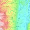 Mappa topografica Río Lagunilla, altitudine, rilievo