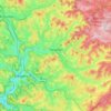 Mappa topografica Netphen, altitudine, rilievo