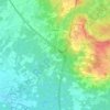 Mappa topografica Krelingen, altitudine, rilievo