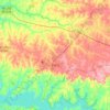 Mappa topografica Avaré, altitudine, rilievo
