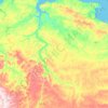 Mappa topografica Саскылахский национальный наслег, altitudine, rilievo