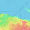 Mappa topografica Государственный природный комплексный заказник "Лебяжий", altitudine, rilievo