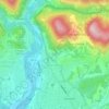 Mappa topografica Villa d'Almè, altitudine, rilievo