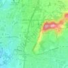 Mappa topografica Mozzo, altitudine, rilievo