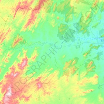 Mappa topografica São Tomé, altitudine, rilievo