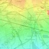 Mappa topografica Seriate, altitudine, rilievo