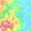 Mappa topografica Monte Castello di Vibio, altitudine, rilievo