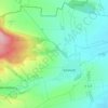 Mappa topografica Ichstedt, altitudine, rilievo