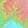 Mappa topografica Dibang River, altitudine, rilievo