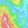 Mappa topografica Anticoli Corrado, altitudine, rilievo