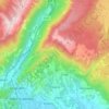 Mappa topografica Fregona, altitudine, rilievo