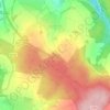 Mappa topografica Kommen, altitudine, rilievo