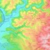 Mappa topografica Jabach, altitudine, rilievo