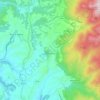 Mappa topografica Casperia, altitudine, rilievo