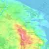 Mappa topografica Panker, altitudine, rilievo