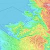 Mappa topografica Capodistria, altitudine, rilievo