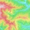 Mappa topografica Rezzo, altitudine, rilievo
