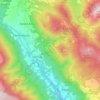 Mappa topografica Cerete, altitudine, rilievo