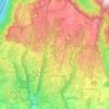 Mappa topografica Bosco Chiesanuova, altitudine, rilievo