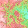Mappa topografica Oxley Wild Rivers National Park, altitudine, rilievo