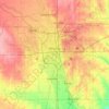 Mappa topografica Wichita, altitudine, rilievo