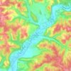 Mappa topografica Montignac-Lascaux, altitudine, rilievo