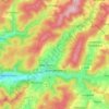 Mappa topografica Spangenberg, altitudine, rilievo