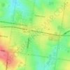 Mappa topografica Box Hill, altitudine, rilievo