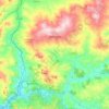 Mappa topografica Mussomeli, altitudine, rilievo