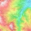 Mappa topografica Fontcouverte-la-Toussuire, altitudine, rilievo