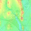 Mappa topografica Doña Ana County, altitudine, rilievo