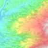 Mappa topografica San Pietro di Caridà, altitudine, rilievo