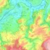 Mappa topografica Aiseau-Presles, altitudine, rilievo