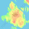 Mappa topografica King William Island, altitudine, rilievo