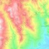 Mappa topografica Santa Domenica Vittoria, altitudine, rilievo