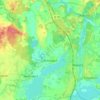 Mappa topografica Pohnsdorf, altitudine, rilievo