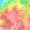 Mappa topografica Proendos, altitudine, rilievo