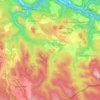 Mappa topografica Gohrisch, altitudine, rilievo